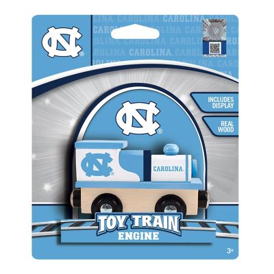 Officially Licensed NCAA UNC Tar Heels Wooden Toy Train Engine For Kids Image 2