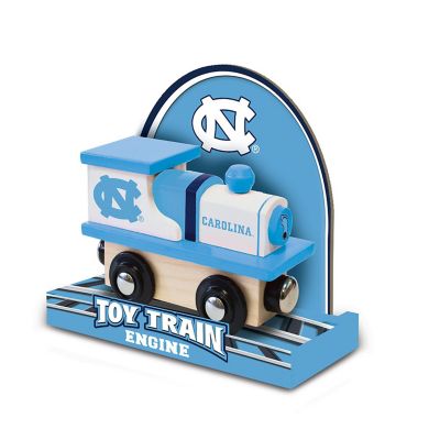 Officially Licensed NCAA UNC Tar Heels Wooden Toy Train Engine For Kids Image 3