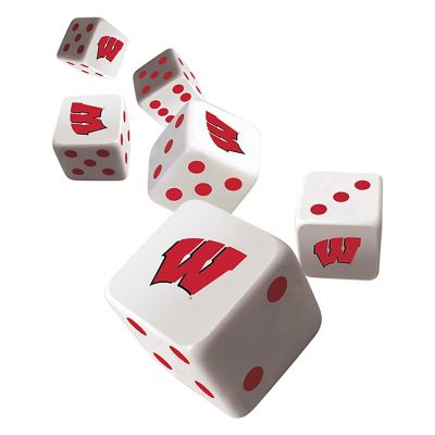 Officially Licensed NCAA Wisconsin Badgers 6 Piece D6 Gaming Dice Set Image 2