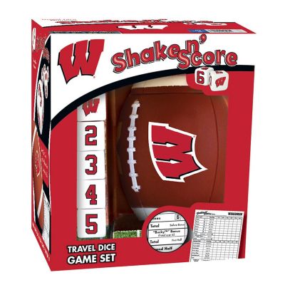 Officially Licensed NCAA Wisconsin Badgers Shake N Score Dice Game Image 1