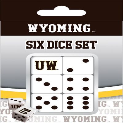 Officially Licensed NCAA Wyoming Cowboys 6 Piece D6 Gaming Dice Set Image 1