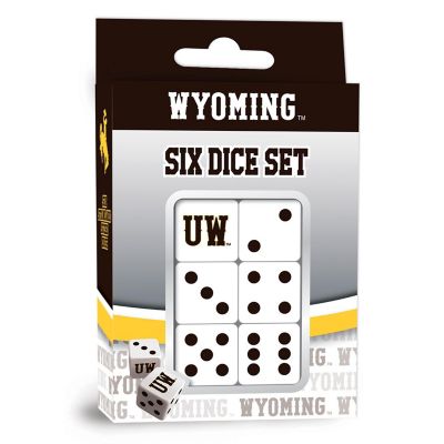 Officially Licensed NCAA Wyoming Cowboys 6 Piece D6 Gaming Dice Set Image 1