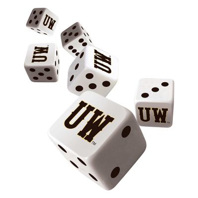 Officially Licensed NCAA Wyoming Cowboys 6 Piece D6 Gaming Dice Set Image 2