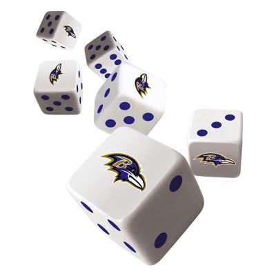 Officially Licensed NFL Baltimore Ravens 6 Piece D6 Gaming Dice Set Image 2