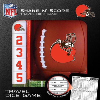 Officially Licensed NFL Cleveland Browns Shake N Score Dice Game Image 1