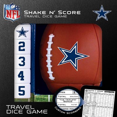 Officially Licensed NFL Dallas Cowboys Shake N Score Dice Game Image 1