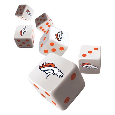 Officially Licensed NFL Denver Broncos 6 Piece D6 Gaming Dice Set Image 2