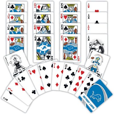 Officially Licensed NFL Detroit Lions Playing Cards - 54 Card Deck Image 2