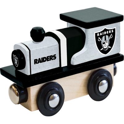 Officially Licensed NFL Las Vegas Raiders Wooden Toy Train Engine For Kids Image 1