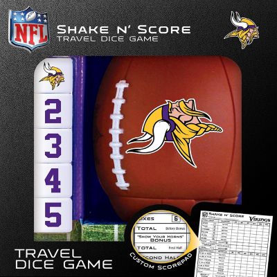 Officially Licensed NFL Minnesota Vikings Shake N Score Dice Game Image 1