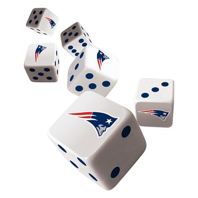 Officially Licensed NFL New England Patriots 6 Piece D6 Gaming Dice Set Image 2