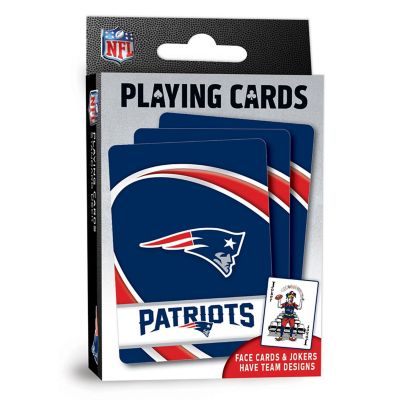 Officially Licensed NFL New England Patriots Playing Cards - 54 Card Deck Image 1