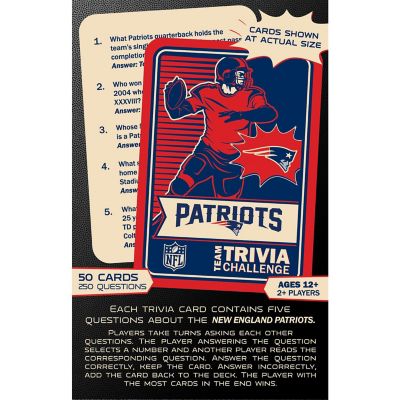 Officially Licensed NFL New England Patriots Team Trivia Game Image 3