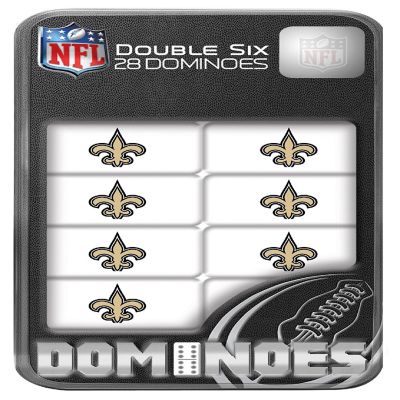Officially Licensed NFL New Orleans Saints 28 Piece Dominoes Game Image 1