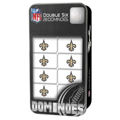 Officially Licensed NFL New Orleans Saints 28 Piece Dominoes Game Image 1
