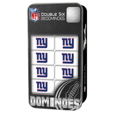 Officially Licensed NFL New York Giants 28 Piece Dominoes Game Image 1