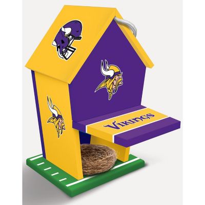Officially Licensed NFL Painted Birdhouse - Minnesota Vikings Image 2