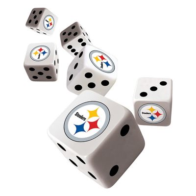 Officially Licensed NFL Pittsburgh Steelers 6 Piece D6 Gaming Dice Set Image 2