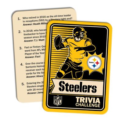 Officially Licensed NFL Pittsburgh Steelers Team Trivia Game Image 2