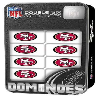 Officially Licensed NFL San Francisco 49ers 28 Piece Dominoes Game Image 1