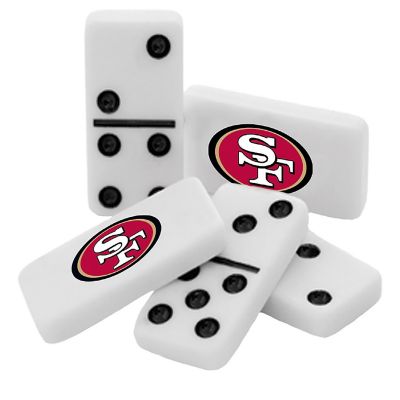 Officially Licensed NFL San Francisco 49ers 28 Piece Dominoes Game Image 2