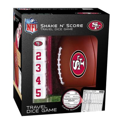 Officially Licensed NFL San Francisco 49ers Shake N Score Dice Game Image 1