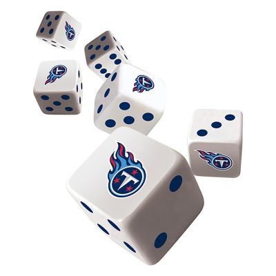 Officially Licensed NFL Tennessee Titans 6 Piece D6 Gaming Dice Set Image 2
