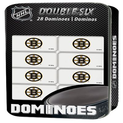 Officially Licensed NHL Boston Bruins 28 Piece Dominoes Game Image 1