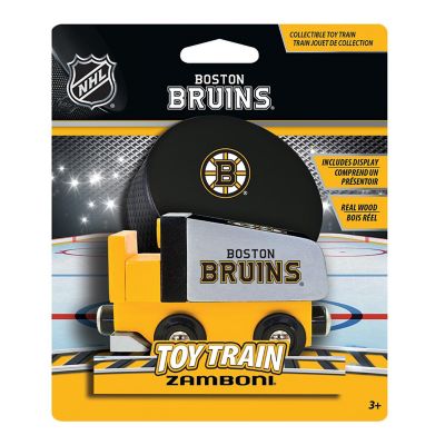 Officially Licensed NHL Boston Bruins Wooden Toy Train Engine For Kids Image 2