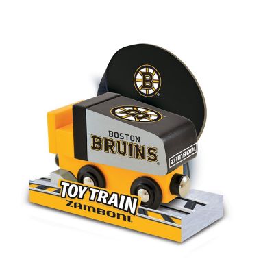 Officially Licensed NHL Boston Bruins Wooden Toy Train Engine For Kids Image 3