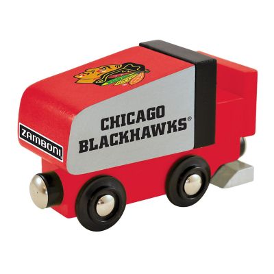 Officially Licensed NHL Chicago Blackhawks Wooden Toy Train Engine For Kids Image 1