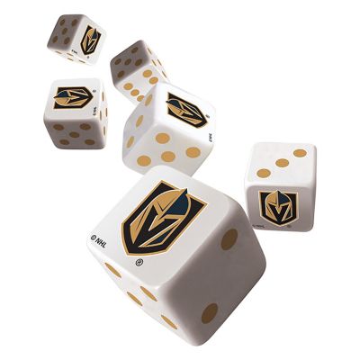 Officially Licensed NHL Las Vegas Golden Knights 6 Piece D6 Gaming Dice Set Image 2