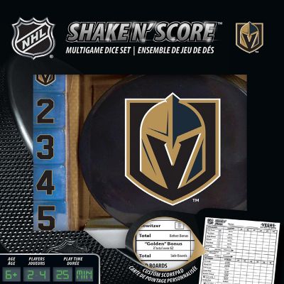 Officially Licensed NHL Las Vegas Golden Knights Shake N Score Dice Game Image 1