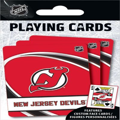 Officially Licensed NHL New Jersey Devils Playing Cards - 54 Card Deck Image 1