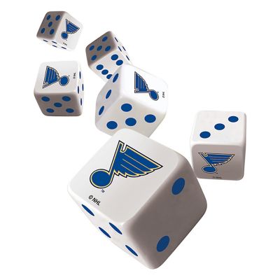 Officially Licensed NHL St. Louis Blues 6 Piece D6 Gaming Dice Set Image 2