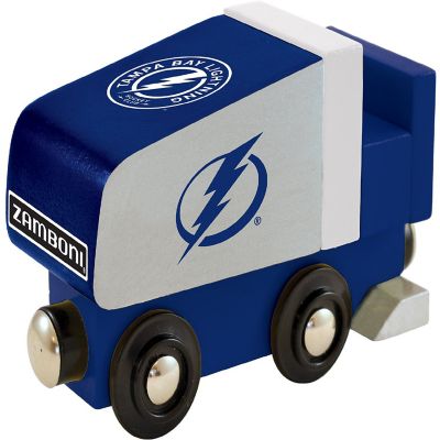 Officially Licensed NHL Tampa Bay Lightning Wooden Toy Train Engine For Kids Image 1