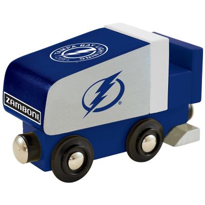 Officially Licensed NHL Tampa Bay Lightning Wooden Toy Train Engine For Kids Image 1