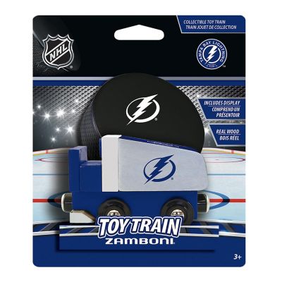 Officially Licensed NHL Tampa Bay Lightning Wooden Toy Train Engine For Kids Image 2