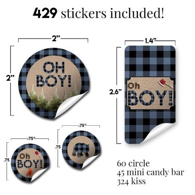 Oh Boy! Blue and Black Sticker Bundle 429pc. by AmandaCreation Image 2