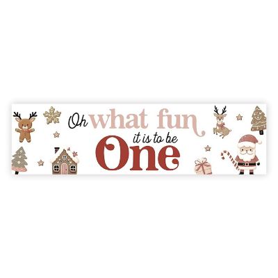 Oh What Fun One Santa - 13 x 48 Inch Image 1