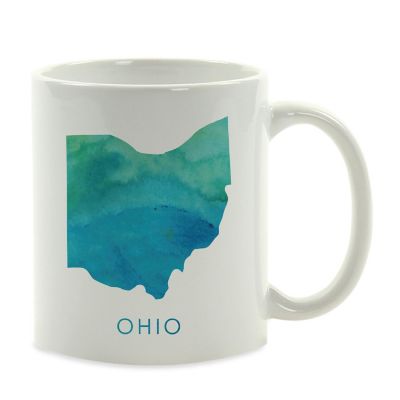 Ohio Aqua Blue Water Ceramic Mug Image 2