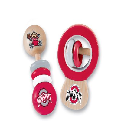 Ohio State Buckeyes - Baby Rattles 2-Pack Image 1