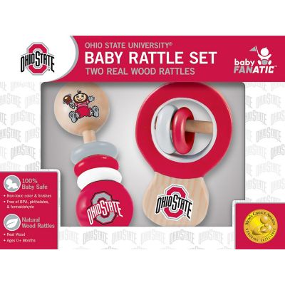 Ohio State Buckeyes - Baby Rattles 2-Pack Image 2