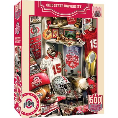 Ohio State Buckeyes - Locker Room 500 Piece Jigsaw Puzzle Image 1