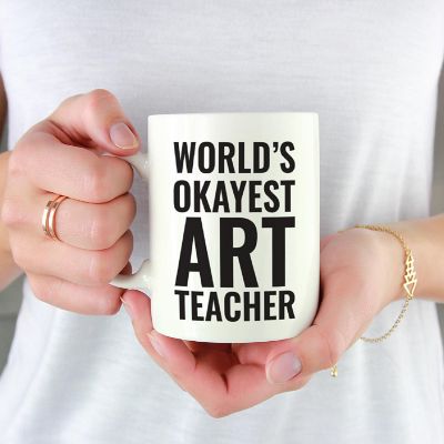Okayest Art Teacher Ceramic Mug Image 1