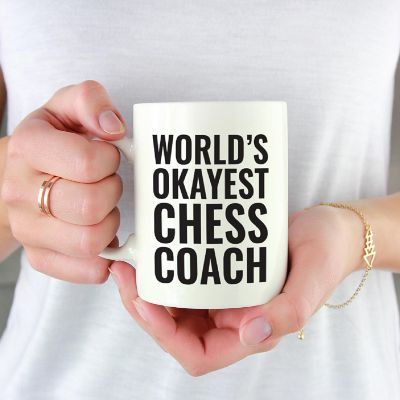 Okayest Chess Coach Ceramic Mug Image 1