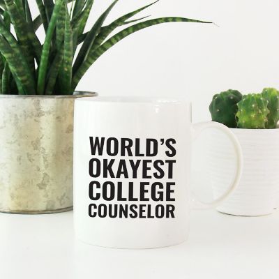 Okayest College Counselor Ceramic Mug Image 1