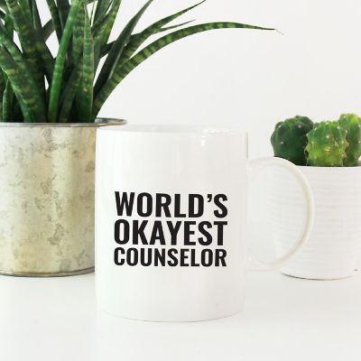 Okayest Counselor Ceramic Mug Image 1