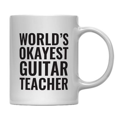 Okayest Guitar Teacher Ceramic Mug Image 2