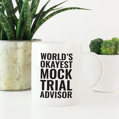 Okayest Mock Trial Advisor Ceramic Mug Image 1